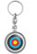 BADGMANIA Porte Clés Métal 2 faces Cible Tir a l'Arc Archerie Militaire Tireur Chasse Logo 33mm