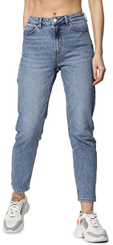 Only Femme Onlemily Life Hw St Ankle Mae0012 Noos Jeans, Denim Bleu Moyen, 29W / 32L EU