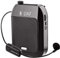 Amplificatore Vocale, Ricaricabile da 15W con Microfono Wireless UHF per insegnanti, nero