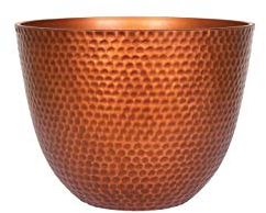 Plant Avenue Plastic Plant Pot, Copper, 31cm