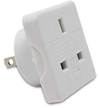 Mr.Gadget Solutions® Lot de 2 adaptateurs UK vers États-Unis et Australiens Blanc 2 broches