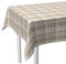 LILENO HOME Tischdecke abwaschbar als Meterware 100x140cm (Schnittkante) in Gewebekaro Nickel - Wachstuchtischdecke wasserabweisend ideal als Tischtuch o. Tischläufer für Bierzeltgarnitur