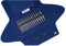 Addi Click Novel-Juego de Puntas Cortas de Encaje-8 prs, 5 Cables, 1 Conector, Metal, Azul, Oro, Rojo, Oine Size