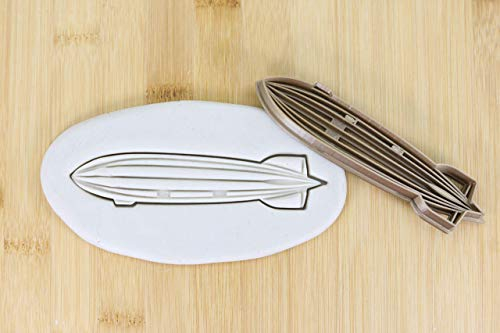 Cookie Cutter Zeppelin Hingenburg Keksausstecher Plätzchen und Fondant Ca.8cm