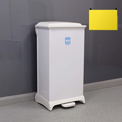 Office Needs Direct Medical All Plastic Sackholder Healthcare Clinical Waste Bin 80 Litres Foot Pedal Yellow Top