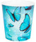 Idena 11544 - Papierkorb Kinder, Schmetterlings Motiv, 9 Liter Fassungsvermögen, aus PP, Mülleimer für Kinderzimmer