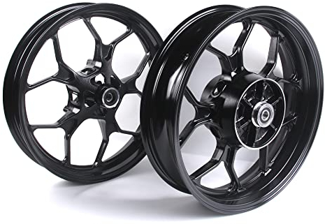 Arashi Felgen Vorne und Hinterrad für YZF R3 R25 2015-2022 (ABS inklusive) Motorradzubehör YZF-R3 YZF-R25 Gloss Black 2016 2017 2018 2019 2020 2021