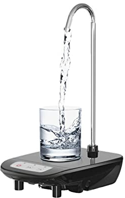 Bucket Table Dual Purpose Electric Water Dispenser Smart Electric Pump, Water Dispenser, Low Noise Recharge Water Pump Portable Water Bottle Dispenser for Home Kitchen Office(Black)