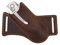 Borsa per coltelli in pelle, fodero per cintura, coltello pieghevole EDC, coltello da tasca, fodero obliquo, 13 cm, coltello pieghevole, supporto compatto per attrezzi, fondina, marrone scuro