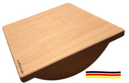 VenenVital Holzwippe | Gefertigt in Deutschland | plastikfreier Versand | Venenwippe | Fußwippe | Venentrainer | Fußstütze | Holz unbehandelt | vegan | Gym Physio Büro Alltag