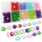 TOAOB 500 Piezas Cuentas de Cristal Facetado de Colores Perlas Facetadas de 6 mm Cuentas Acrílicas Para Crear Joyas Pulseras Collares Bisutería y Manualidades