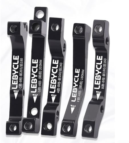 HEIBTENY Adattatore per freno a disco per bici per supporto forcella da 160 mm e rotore da 180/203 mm (A)