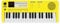 Axus 37 Mini Portable Keyboard in Sunshine Yellow - Fun Electric Piano for Beginners, USB-C or Battery Power