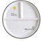 OnePine Porcelain Plate with 3 Compartment, Round 8 inch Ceramic Diet Plates Divided Plates for Children and Lose Weight