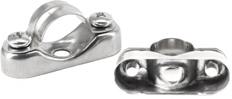 (10 piezas) 25-27 mm Abrazadera de manguera de montaje en pared 304 correas de tubo de acero inoxidable