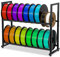 ikkle Filament Lagerregal für 3D-Drucker, 2 Ebenen Filamentspulenhalter, Robustes Metallregal für PLA/ABS/TPU/Nylon, 3D-Druckerzubehör Organizer für 3D-Druckstudio/Werkstatt/Garage/Büro