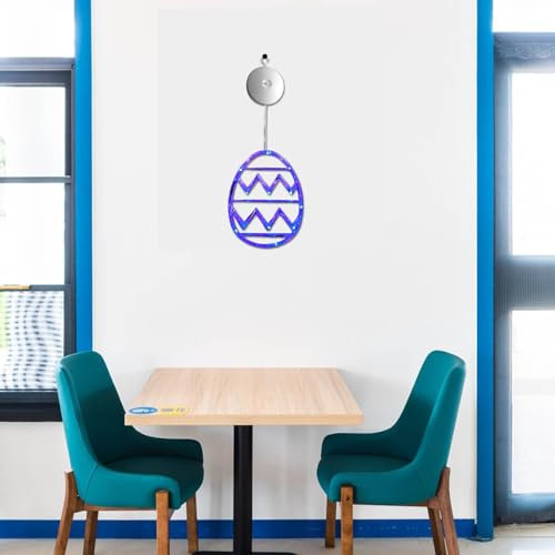 New Years Lights Projector Easter Ambience Decoration Sucker Lights Colorful Eggs 6 Colors Indoor And Outdoor Decoration Home Decoration Night Lights Plug Light (E, One Size)