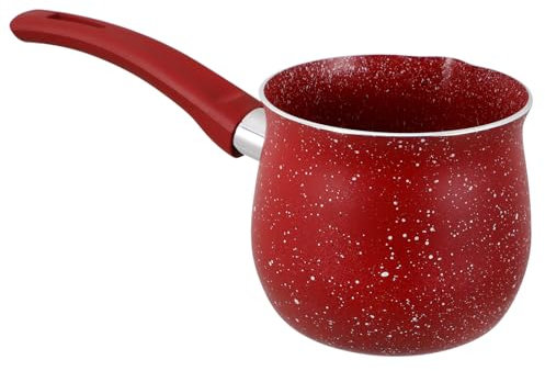 Abaodam théière pot chauffe-beurre de lait cafetière turque mini casserole creuset mini pot chauffe-beurre cafetière en acier inoxydable petite casserole abdos Coffee