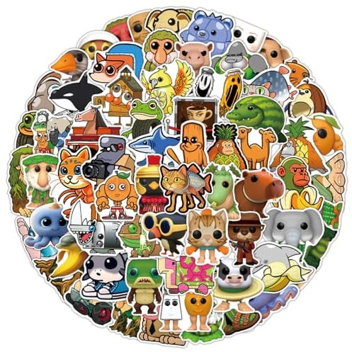 100 Stück Italian Brainrot Aufkleber für Laptop, Stoßstange, Skateboard, Wasserflaschen, Computer, Telefon, Gitarre, Cartoon-Aufkleber für Kinder, Teenager und Erwachsene