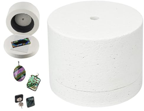 Peosaard Four pour poterie à la Maison, Four à Micro-Ondes pour poterie, Micro-Ondes pour Fusion de Verre avec Fours, Papier, Verre, Bijoux, Outils de Bricolage la Maison 4, 7 x 3, 3 Pouces, pour