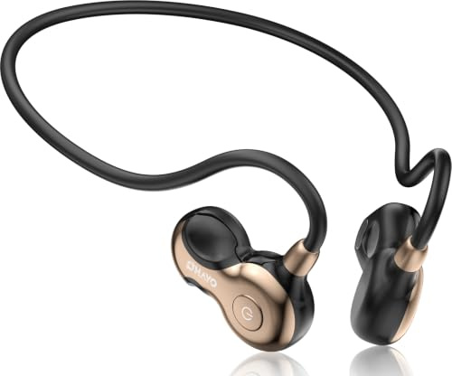 OHAYO Running Headphones Wireless, Open Ear Headphones Wireless, Bluetooth V6.0 Earphones, Noise Cancelling Mics, IPX7 Waterproof,10h Playtime for Running, 2h Magnetic Fast Charging