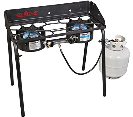 Camp Chef Explorer -Serie EX-60LW Piano di Cottura modulare a Due fuochi, Nero