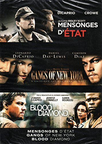 Coffret Leonardo di Caprio : Mensonges d'état, Gangs of New York, Blood diamond