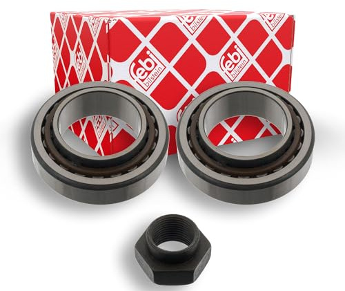 febi bilstein 05411 Radlagersatz mit Achsmutter, 1 Stück | Kompatibel mit: FORD ESCORT V, ESCORT V Cabriolet, ESCORT V Express, ESCORT V Stufenheck, ESCORT V Turnier, ESCORT VI