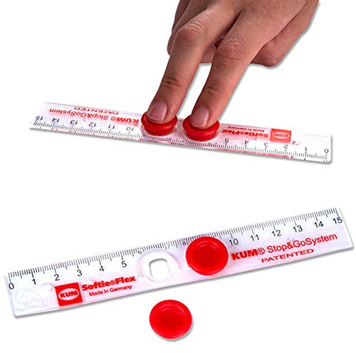 KUM Softie Flex L1 17cm Lineal mit Stop&Go Grips