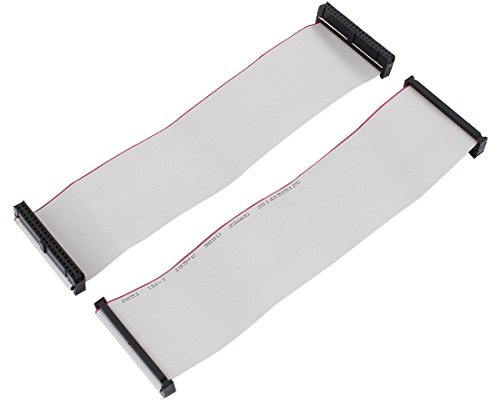 uxcell 2.54mm 40-Pin Female to Female IDE Flat Ribbon Cable 20cm 2 Pcs