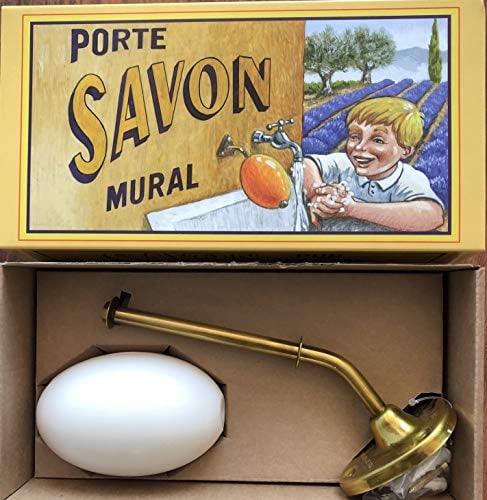 BARBACADO Porte Savon Mural écolier. Pur Végétal. Senteur Fleur de Coton. Fabrication Française.