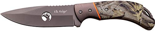 Elk Ridge - Outdoor Messer - ER-554CA - Gesamtlänge: 20 cm , Klingenlänge: 8,2 cm Klingenstärke 3,2 mm rostfreier Stahl