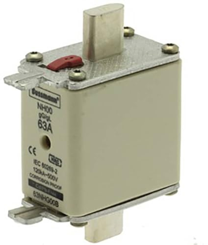 Eaton 63NHG00B Sicherungseinsatz, Niederspannung, 63 A, AC 500 V, NH00, Gl/Gg, IEC, Doppelkennmelder