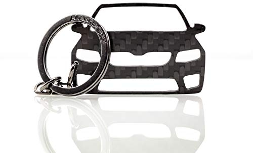 BlackStuff Carbon Karbonfaser Schlüsselanhänger Kompatibel mit Octavia 5E MK3 VRS 2013-2017 BS-680