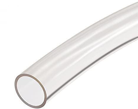 Sourcing Map PVC-Schlauch, transparent, Vinyl, 1 m, flexibler Kunststoffschlauch, Flexschlauch für Wasser, Getränkepumpe