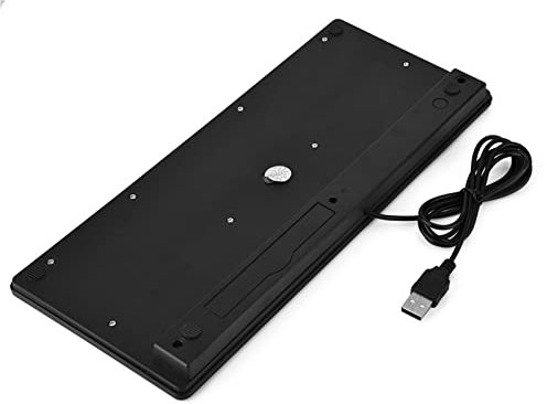 Mini Keyboard, Slim USB Wired Small Compact Mini Computer Keyboard Portable 78 Keys for Apple Mac, iMac, MacBook Pro/Air, Mac Mini, Windows PC Desktops, Laptop(Black)