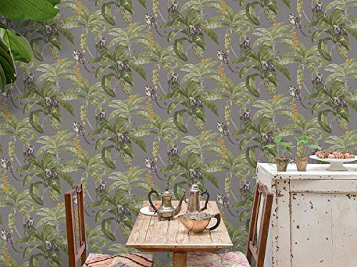 HXA DECO - Papier Peint Rouleau Jungle Style Corcovado Beach - Rouleau 0,5x10 m