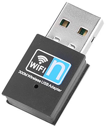 USB Wifi Adapter,300M Wireless Network Card Receiver,Mini WiFi Network Adapter for PC Desktop Laptop, Support 10/8/7