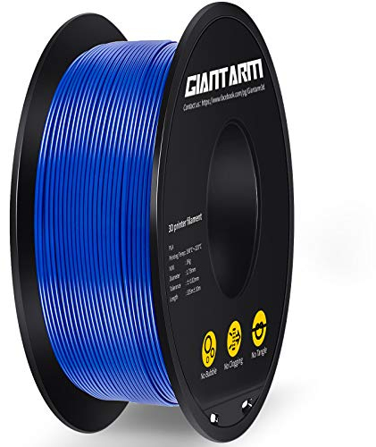 GIANTARM PLA Filament 1.75mm,3D Drucker Filament PLA 1kg,MaBgenauigkeit +/- 0,02mm,3D-Druckmaterialien,PLA Blau