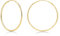 KEZEF 1mm OHRRINGE GOLD CREOLEN | Elegante dünne Creolen | 14KGold Hoop Earrings | GOLD OHRRINGE DAMEN & Mädchen | Hypoallergene | Groß, Klein & Mini 10-30mm Durchmesser | Ohrringe Gold 585 Vergoldet