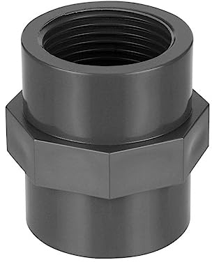 REKUBIK PVC-U Doppelmuffe 2X Innengewinde Größe 2 IG x 2 IG