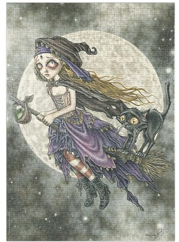 MyPuzzle Broom - Victoria Francés - Misty Circus - Premium 1000 Teile Puzzle - MyPuzzle Sonderkollektion von Heye Puzzle