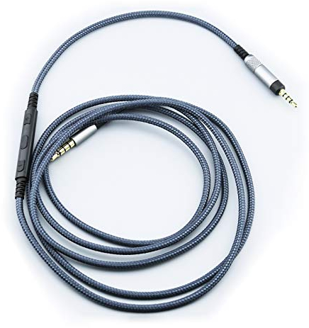 Kopfhörerkabel, Ersatz-Audiokabel, kompatibel mit Bose 700, QC25, QC35 II, QC35, QC45 Kopfhörern, Inline-Mikrofon mit Fernbedienung, kompatibel mit Apple-Geräten