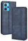 HAOYE Leder Hülle für OnePlus Nord CE 2 Lite 5G, Premium PU/TPU Folio Schutzhülle Handyhülle, Flip Case Cover Klapphülle mit Standfunktion & Kartensteckplätzen, Blau