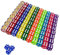 Booaee Wrfel Set: 100 Stck Bunt Wrfel, 12mm Acryl Spielwrfel, Hexaeder fr Spiele, Teaching Math, Party