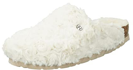 Rohde Damen Pantoffel Hausschuh Plüsch Alba 6063, Größe:37 EU, Farbe:Beige