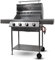 Schickling Gasgrill Hermann XL - Classic BBQ Grillwagen aus Edelstahl mit 4 Brennern & Doppelwandigem Deckel – Made in Germany: 4-teiliger Grillrost | Fettschublade | Grillfläche: 71 x 45 cm