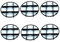 NentMent 6 Pack Plant Saucer Drainage Rack Stand Flower Pot Level Feet Elevator Support Holder Vase Lifter Bottom Drainer Flowerpot Risers Plants Root Rot Prevention