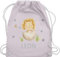 Turnbeutel Rucksack - Dinosaurier TRex Dinosaurus Dino T-Rex - Unisize - Pastell Rosa - wechselsachen beutel kindergarten wechselklamotten tasche kita kindergartentasche jungen dinosaurier-rucksack
