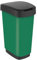 Rotho Twist Waste bin 50l with lid, Plastic (PP) BPA-Free, green, 50l (40.1 x 29.8 x 60.2 cm)